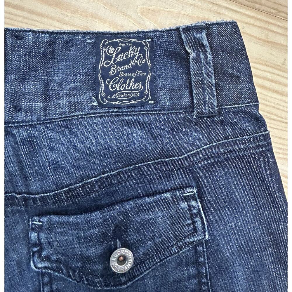 Lucky Brand Capri Jeans Womens Size 26 Blue Denim Cotton Flat Front Straight Leg - Picture 10 of 10